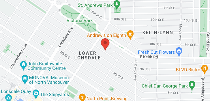 map of 6 232 E 6TH STREET